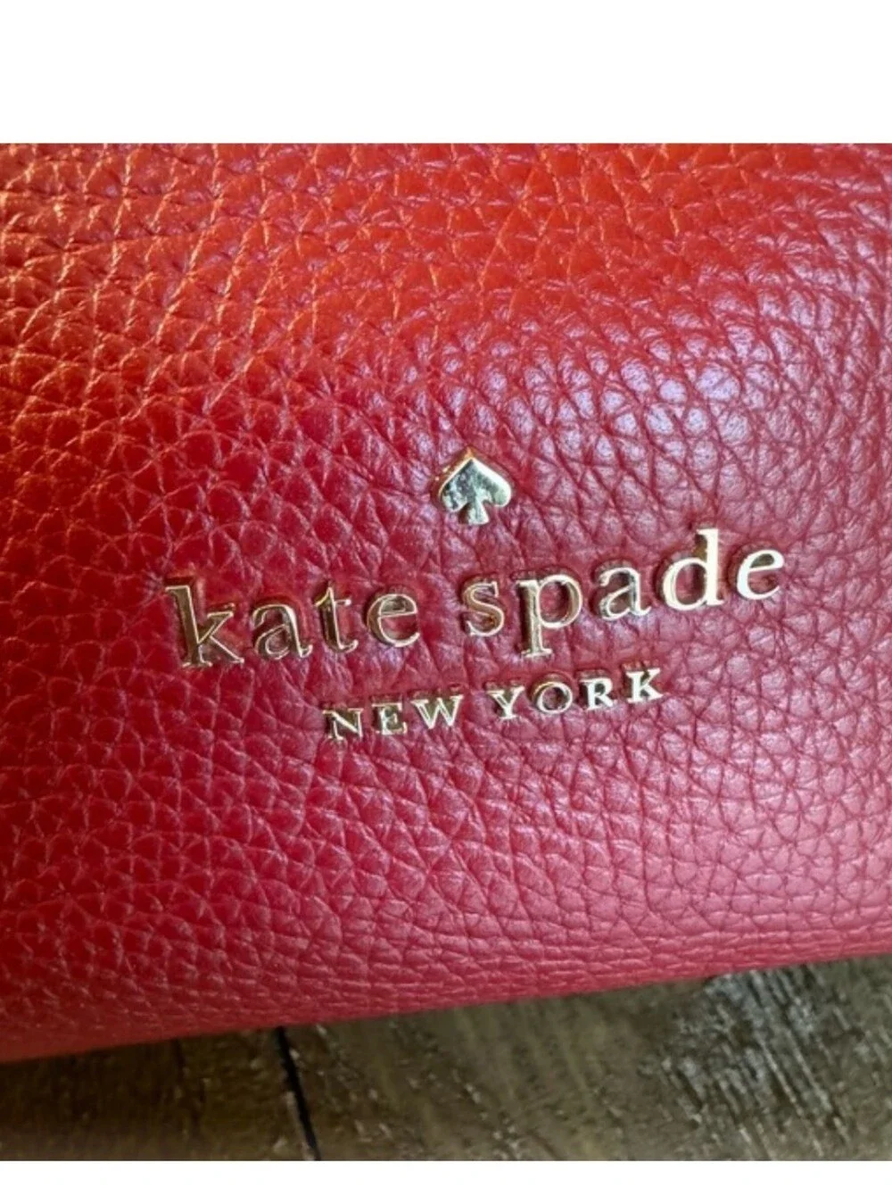 kate spade Deep Red Pebbled Leather Hobo Bag